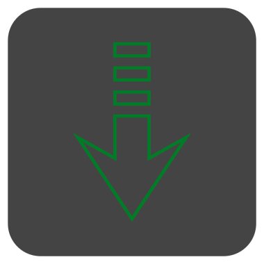 Düz kare vektör simgesi gönder