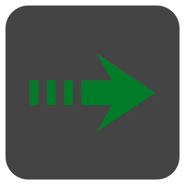 Vektör simgesi doğru düz kare göndermek