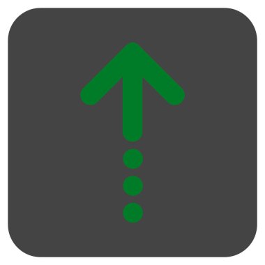 Düz kare vektör simge gönder