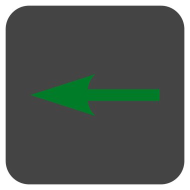 Keskin ok düz yaptı vektör simgesi kare