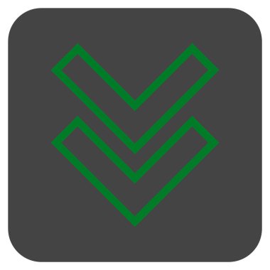 Düz kare vektör simgesi kaydır