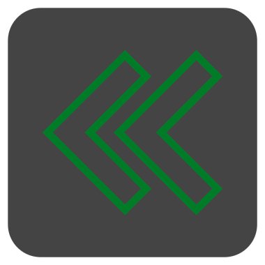 Sol düz kare vektör simge vardiya