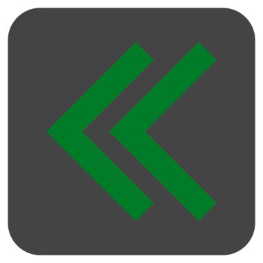 Sol düz kare vektör simge vardiya