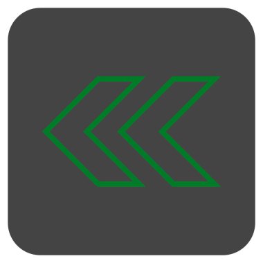 Sol düz kare vektör simge vardiya