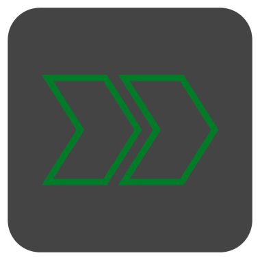 ÜST KRKT değil düz vektör simgesi kare