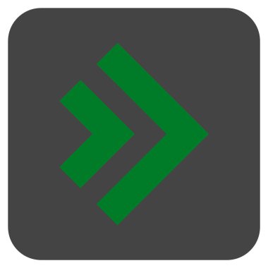 ÜST KRKT değil düz vektör simgesi kare