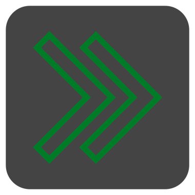 ÜST KRKT değil düz vektör simgesi kare