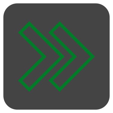 ÜST KRKT değil düz vektör simgesi kare