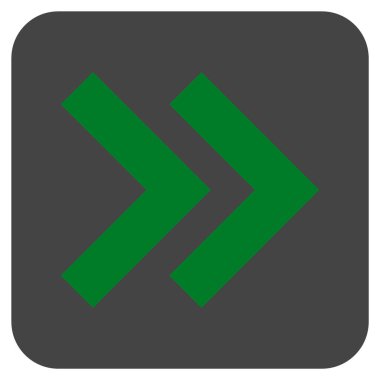 ÜST KRKT değil düz vektör simgesi kare