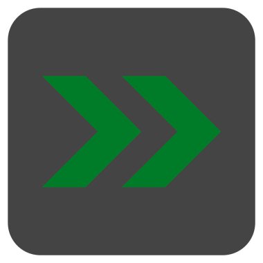 ÜST KRKT değil düz vektör simgesi kare