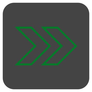 ÜST KRKT değil düz vektör simgesi kare