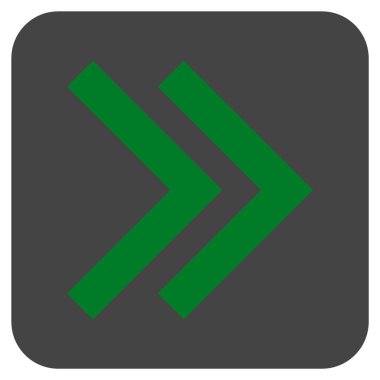 ÜST KRKT değil düz vektör simgesi kare