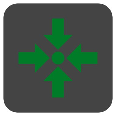 Oklar düz kare vektör simge küçültmek