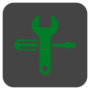 Düz kare vektör simge ayarlama