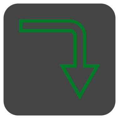 Düz kare vektör simge açmak