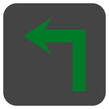 Sol düz kare vektör simge açmak