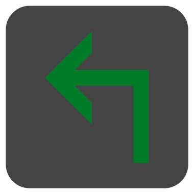 Sol düz kare vektör simge açmak