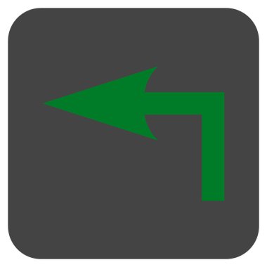 Sol düz kare vektör simge açmak