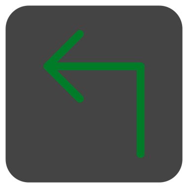 Sol düz kare vektör simge açmak