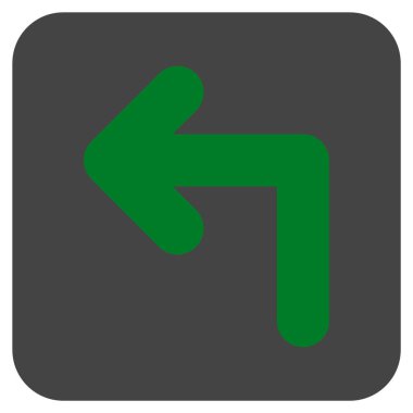 Sol düz kare vektör simge açmak