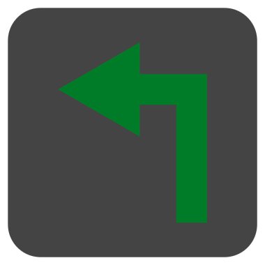 Sol düz kare vektör simge açmak