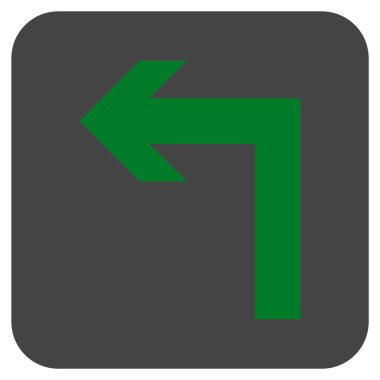 Sol düz kare vektör simge açmak