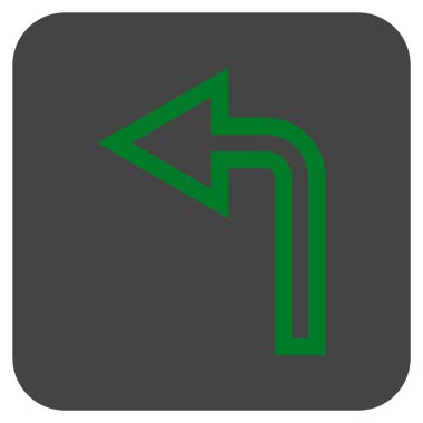 Sol düz kare vektör simge açmak