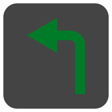 Sol düz kare vektör simge açmak