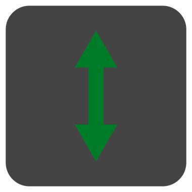 Vektör simge Dikey Çevir düz kare