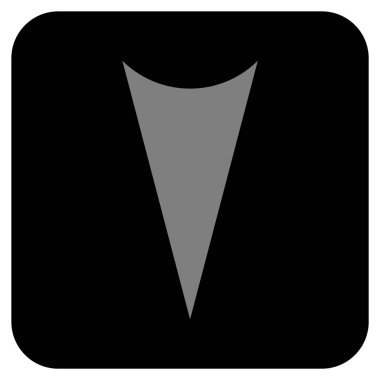 Vektör simge düz aşağı ok ucu kare