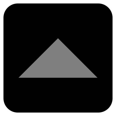 Vektör simge düz yukarı ok ucu kare