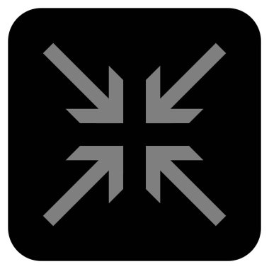 Oklar düz kare vektör simge collide