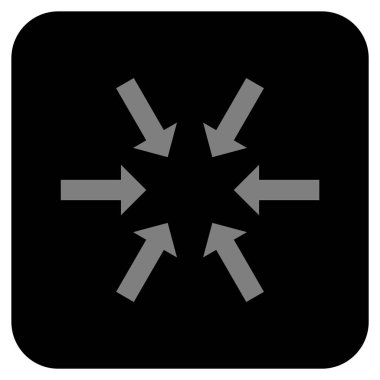 Kompakt oklar düz kare vektör simgesi