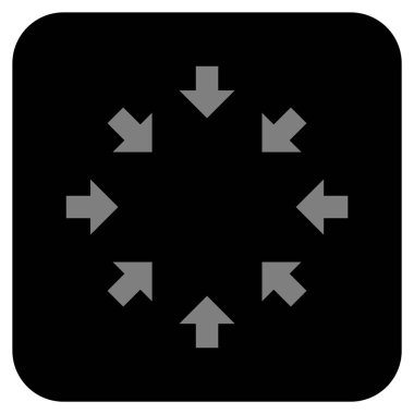 Kompakt oklar düz kare vektör simgesi