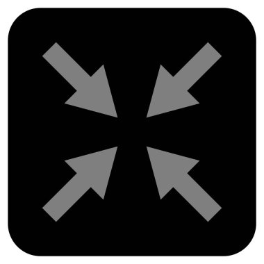 Oklar düz kare vektör simge sıkıştırmak