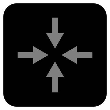 Oklar düz kare vektör simge sıkıştırmak