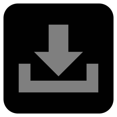 Düz kare vektör simge indirme