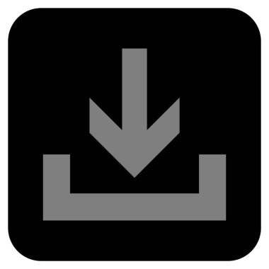 Düz kare vektör simge indirme