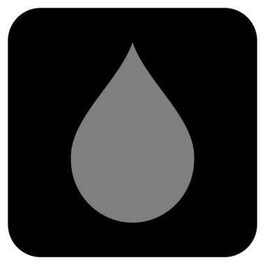 Düz kare vektör simge damla