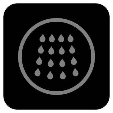 Damla düz kare vektör simgesi