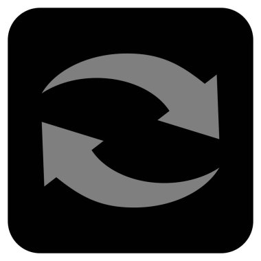 Exchange oklar düz kare vektör simgesi