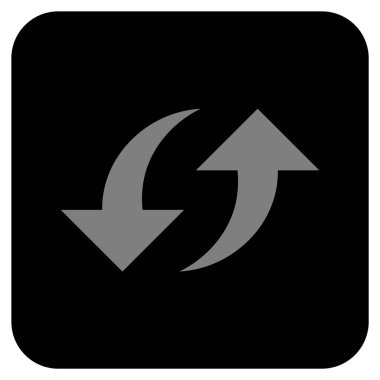 Exchange oklar düz kare vektör simgesi