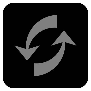 Exchange oklar düz kare vektör simgesi