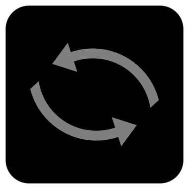 Exchange oklar düz kare vektör simgesi