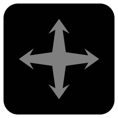 Düz kare vektör simgesini genişletin