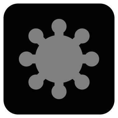 Vites düz kare vektör simgesi