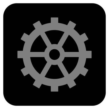 Vites düz kare vektör simgesi