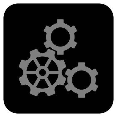 Vites düz kare vektör simgesi