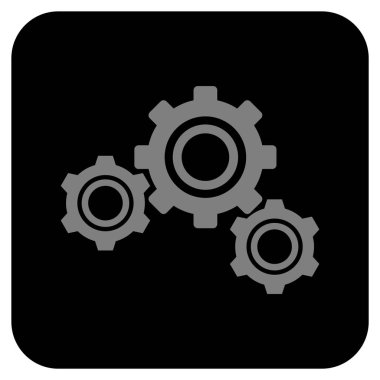 Vites düz kare vektör simgesi