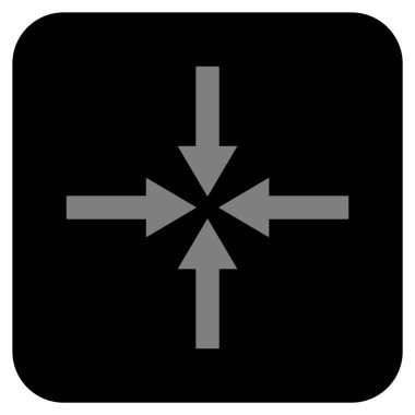 Etkisi oklar düz kare vektör simgesi